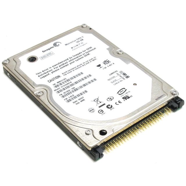Festplatte 160GB ST9160821A 5400 Laptop Notebook Hard IDE Seagate Zoll 2,5 RPM Drive