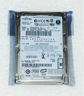 Fujitsu 120GB 2.5" 5400U rpm IDE PATA MHV2120AH Laptop Festplatte HDD