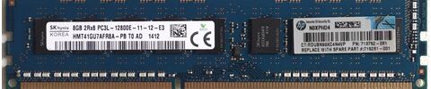 HP 713752-081 715281-001 DDR3-1600 PC3L-12800E ECC UDIMM 2Rx8 CL11 1.35V RAM