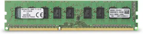 Kingston KTH-PL316E/8G 8GB DDR3 UDIMM PC3-12800E 1600MHz 1.5V ECC Unbuffered RAM