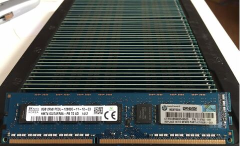HP 713752-081 715281-001 DDR3-1600 PC3L-12800E ECC UDIMM 2Rx8 CL11 1.35V RAM