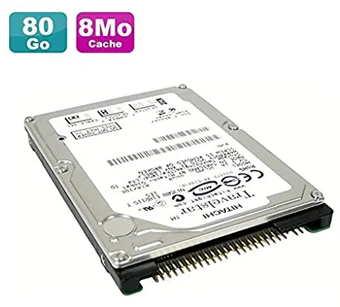 Hitachi Travelstar 4K120 HTS421280H9AT00 80GB 2.5" IDE PATA Internal 4200RPM HDD
