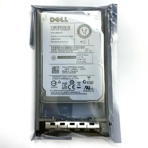 Dell 1.2TB 6G 10K 2.5" SAS 0T6TWN T6TWN HUC101212CSS600 HDD w/G176J