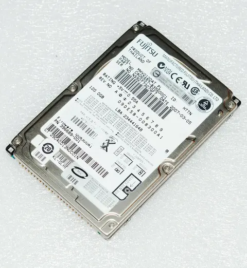 Fujitsu 120GB 2.5" 5400U rpm IDE PATA MHV2120AH Laptop Festplatte HDD