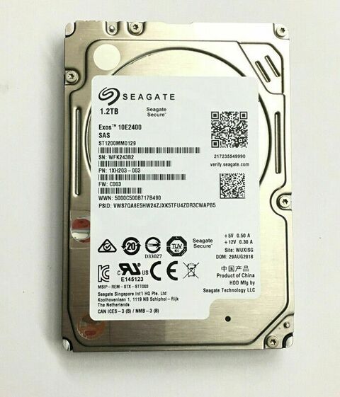 Seagate ST1200MM0129 1.2TB 12Gbs 512e 10K 256Mb Cache 2.5" SAS SFF HDD Seagate ST1200MM0129 1.2TB 12Gbs 512e 10K 256Mb Cache 2.5" SAS SFF HDD