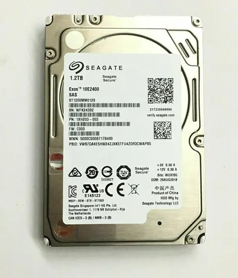 Seagate ST1200MM0129 1.2TB 12Gbs 512e 10K 256Mb Cache 2.5" SAS SFF HDD