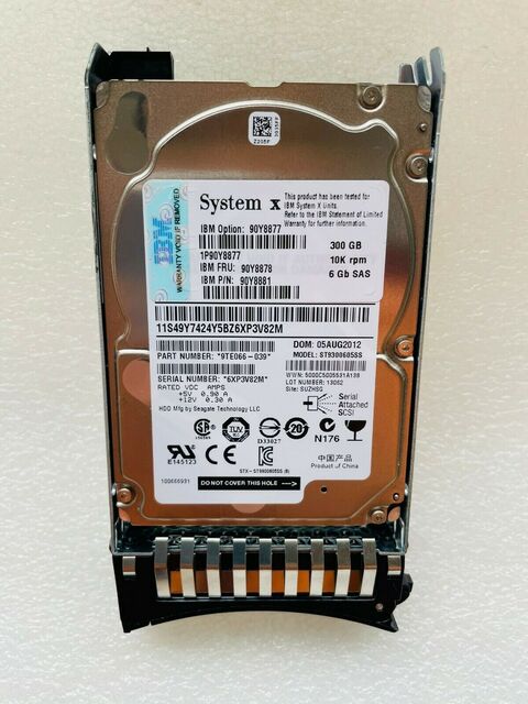 IBM 300GB 10K 6G SFF 2.5" SAS ST300MM0006 90Y8878 90Y8877 90Y8881 HDD IBM 300GB 10K 6G SFF 2.5" SAS ST300MM0006 90Y8878 90Y8877 90Y8881 HDD