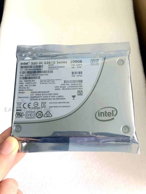 Intel 200GB 2.5" PCIE NVMe SSD für HP G8 G9 804612-001 804615-001 805377-001 Intel 200GB 2.5" PCIE NVMe SSD für HP G8 G9 804612-001 804615-001 805377-001