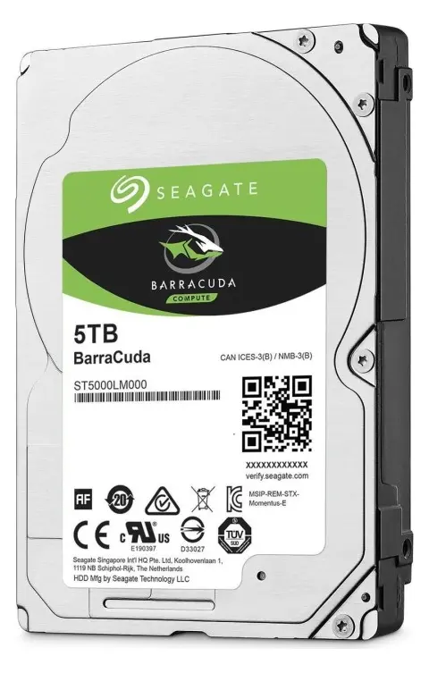 Seagater Barracuda 5TB 2.5" 128MB Cache 6Gb/s SATA Hard Drive ST5000LM000